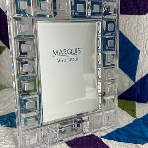 Marquis by Waterford Quadratta 3.5x5 Lead Crystal Photo Frame